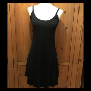 Ashlee black rayon tank dress, size XS